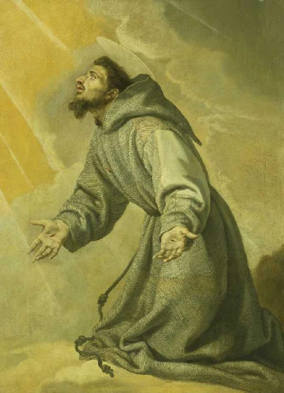 Der Heilige Franziskus empfängt die Stigmata. von Vicente Carducho