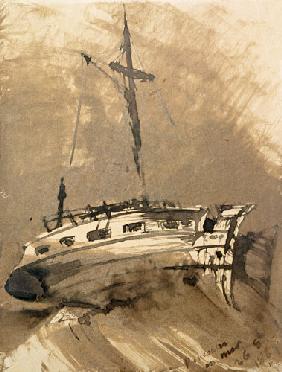 A Ship in Choppy Seas 1864  & in