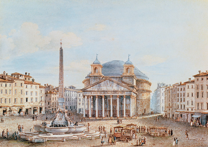 View of the Pantheon, Rome von Victor Jean Nicolle