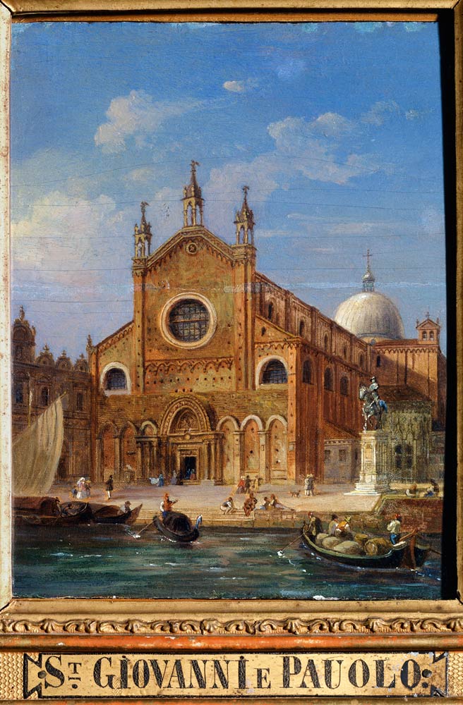 Ansichten von Venedig. Die Kirche Santi Giovanni e Paolo (San Zanipolo) von Victor Vincent Adam