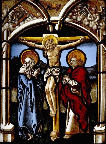 The Crucifixion with the Virgin, St. John and Angels von Viet Hirschvogel the Elder