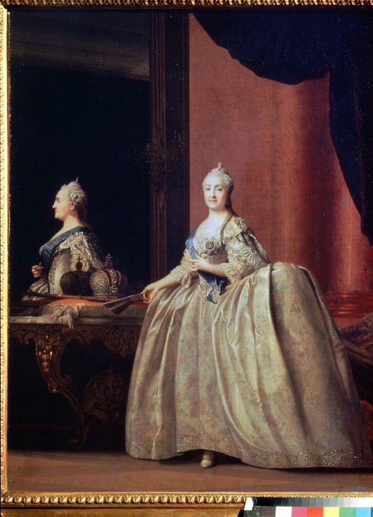 Kaiserin Katharina II. vor dem Spiegel von Vigilius Erichsen