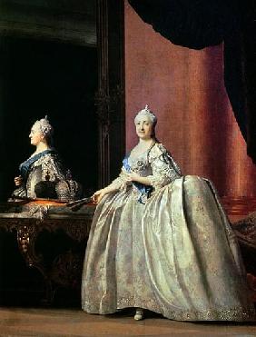 Empress Catherine II before the mirror