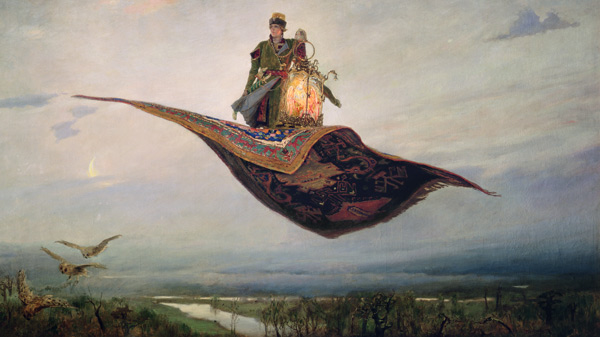 Fliegender Teppich von Viktor Michailowitsch Wasnezow