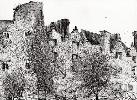 Castle ruin Hay on Wye 2007