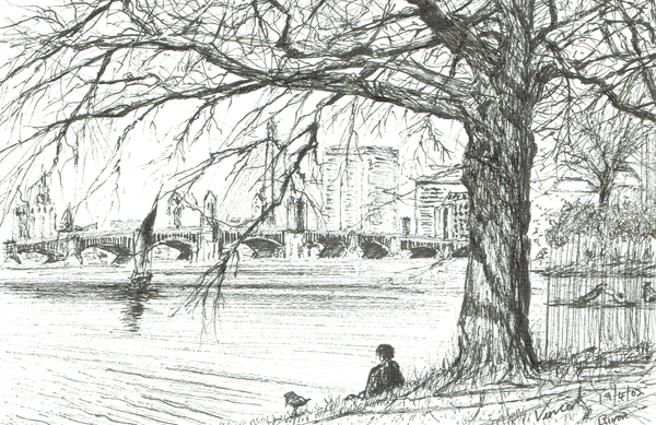 The Charles river, Boston von Vincent Alexander Booth