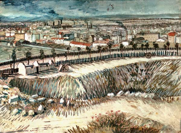Am Stadtrand von Paris nahe Montmartre von Vincent van Gogh