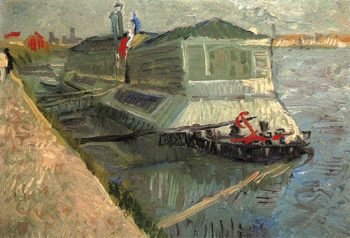 Badeboot an der Seine bei Asniéres von Vincent van Gogh