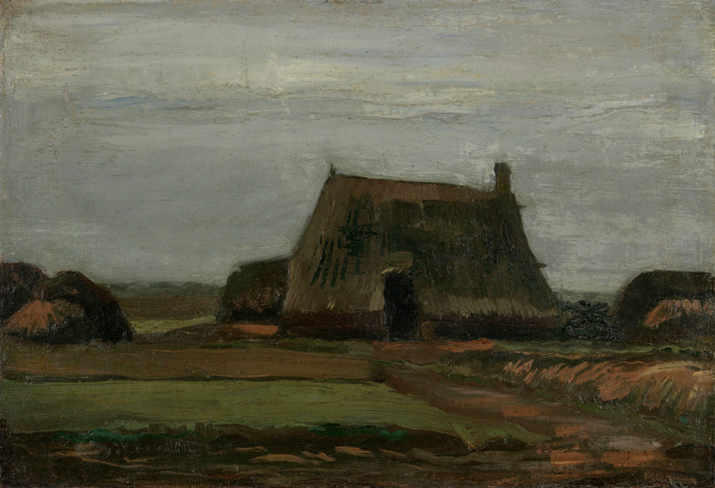 Bauernhof mit Torfstich von Vincent van Gogh