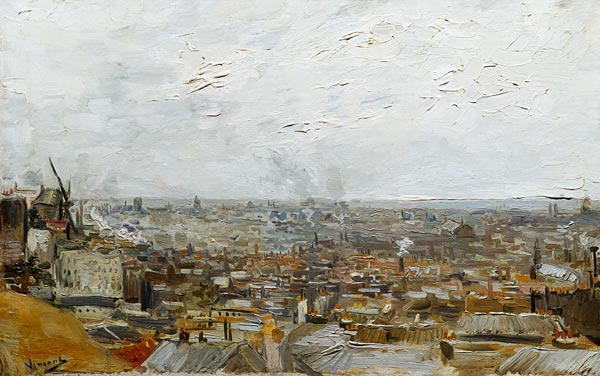 Blick vom Montmartre von Vincent van Gogh