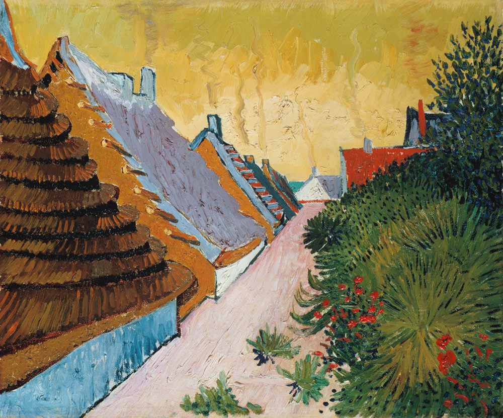 Dorfstraße in Saintes-Maries von Vincent van Gogh