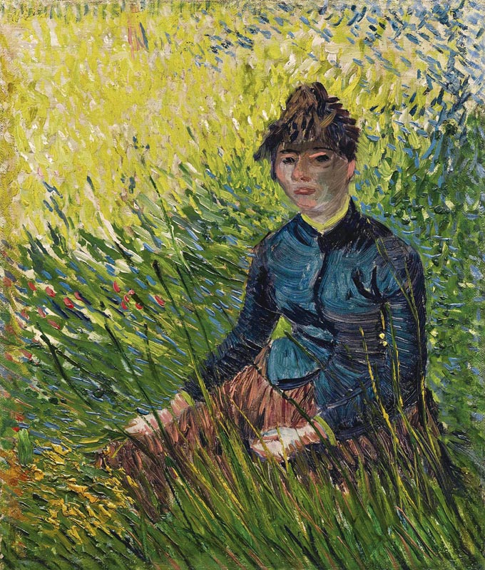 Frau im Weizenfeld (Femme dans un champ de blé) von Vincent van Gogh