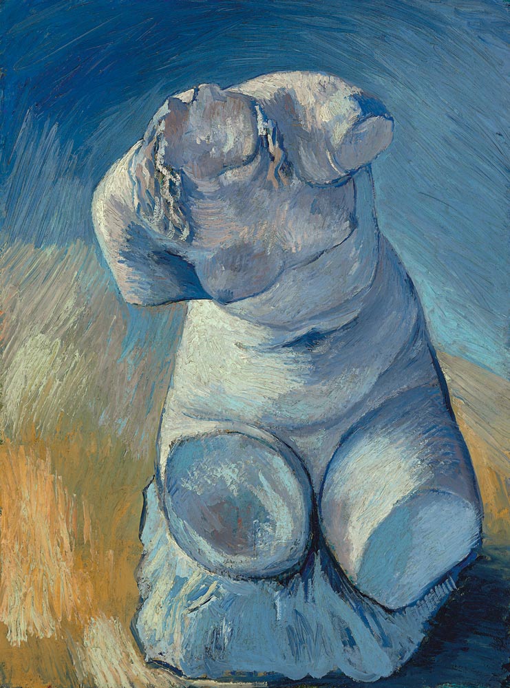Gipsstatuette oder weiblicher Torso, von vorn gesehen von Vincent van Gogh