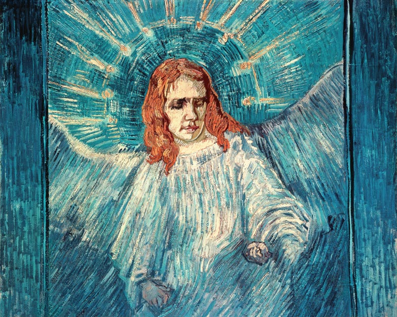 Halbfigur eines Engels von Vincent van Gogh
