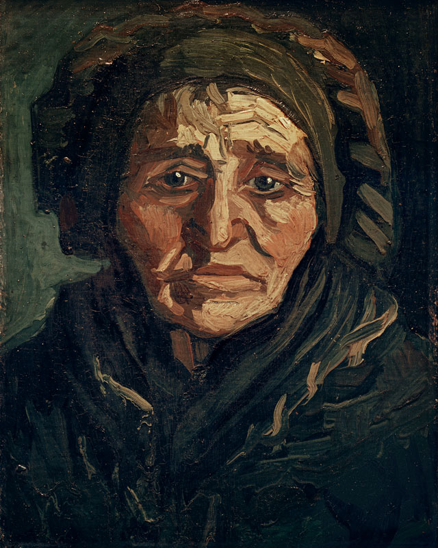 Peasant woman/Woman w.bonnet/1884 von Vincent van Gogh
