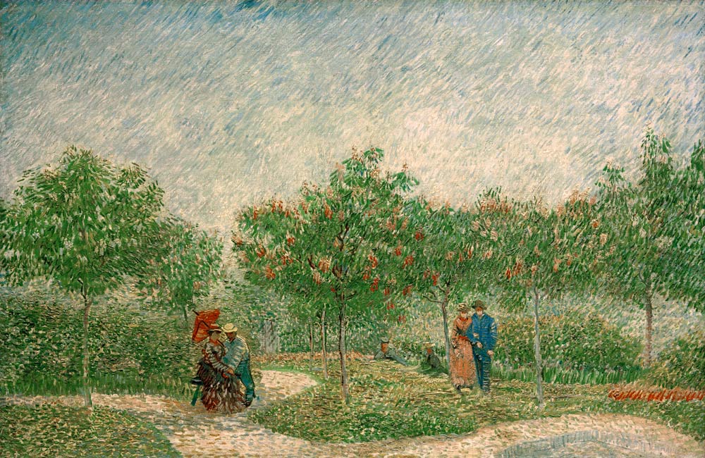 Pärchen im Park Voyer d'Argenson in Asnières von Vincent van Gogh