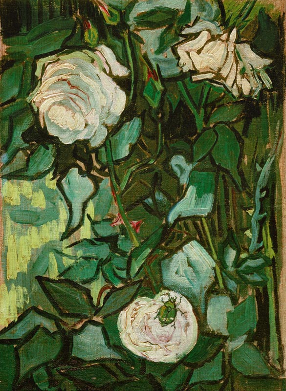 Roses and Beetle von Vincent van Gogh