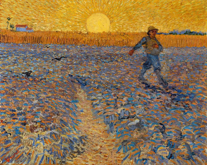 Sämann bei untergehender Sonne 2 von Vincent van Gogh