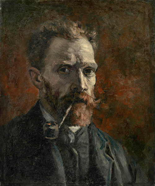Selbstbildnis mit Pfeife von Vincent van Gogh