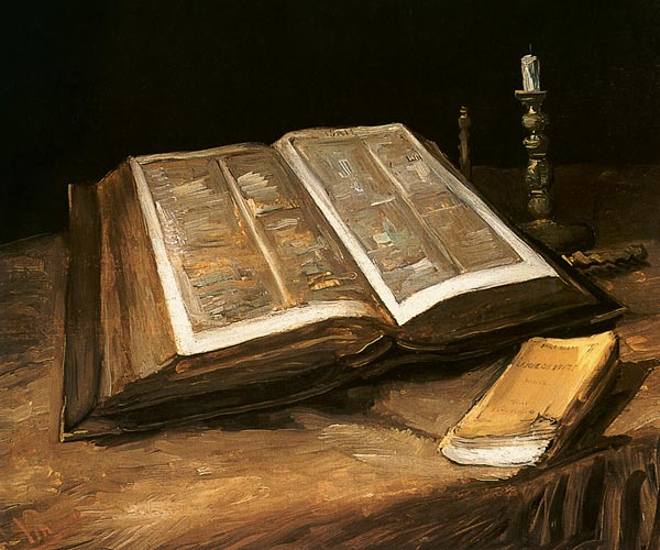 Stilleben mit Bibel von Vincent van Gogh