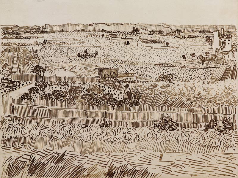The harvest von Vincent van Gogh