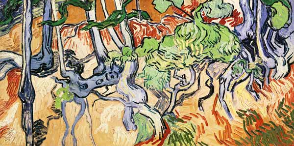 V.v.Gogh / Tree roots and tree trunks von Vincent van Gogh