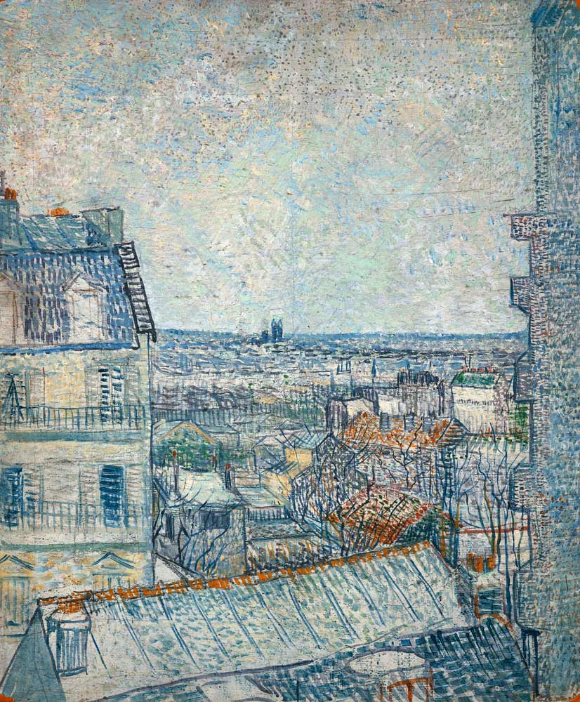 View from Vincent's room in the Rue Lepic von Vincent van Gogh