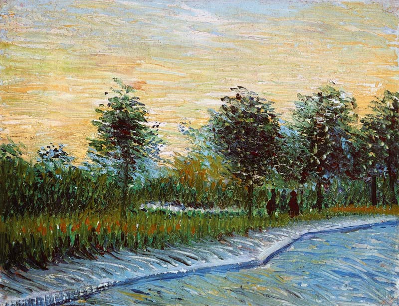 Weg im Park Voyer d` Argenson von Vincent van Gogh