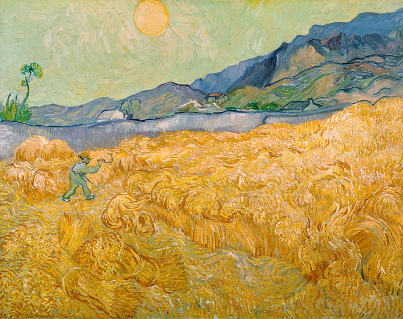 Wheatfield with Reaper von Vincent van Gogh