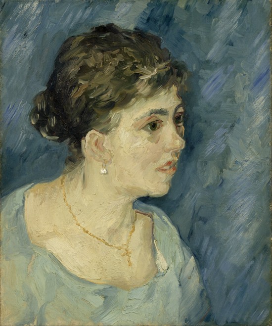 Bildnis einer Frau in Blau von Vincent van Gogh