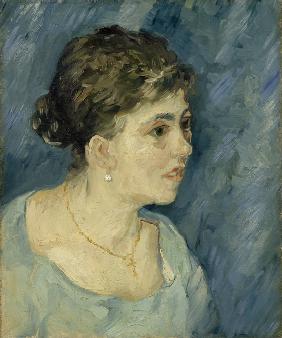 Bildnis einer Frau in Blau 1885