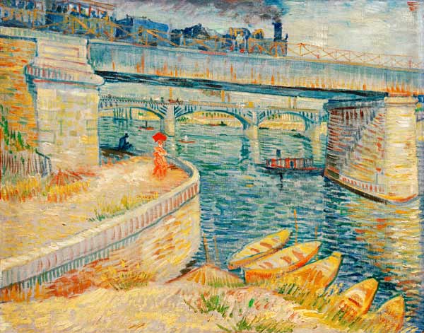 Die Brücken von Asnières von Vincent van Gogh