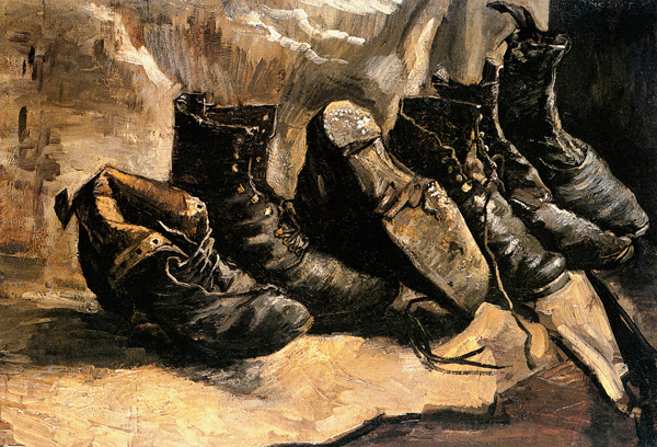 Drei Paar Schuhe von Vincent van Gogh
