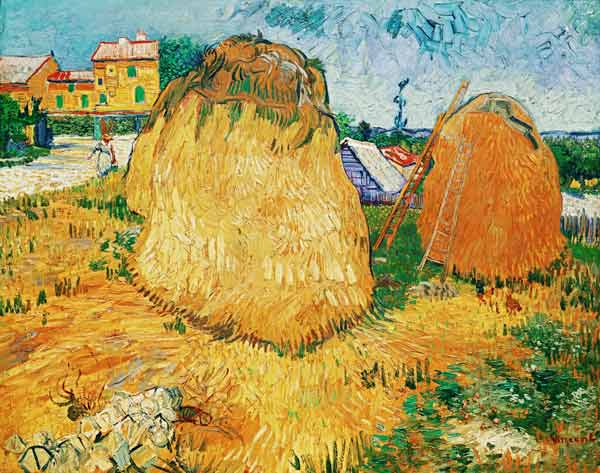 Heuschober in der Provence von Vincent van Gogh