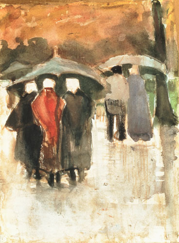 Im Regen von Vincent van Gogh