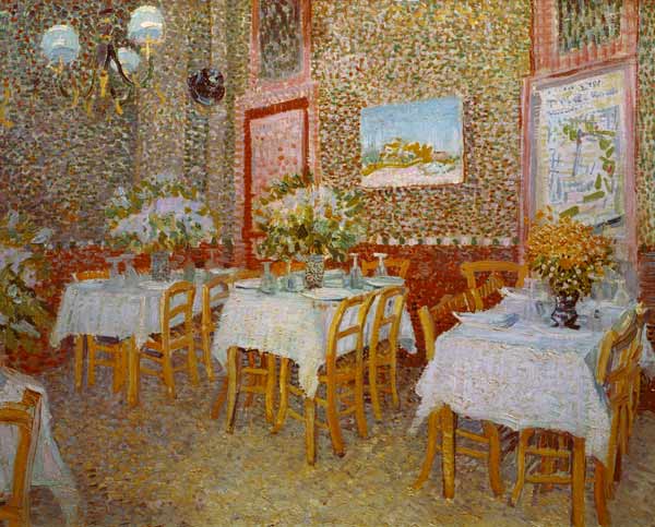 Interieur eines Restaurants von Vincent van Gogh