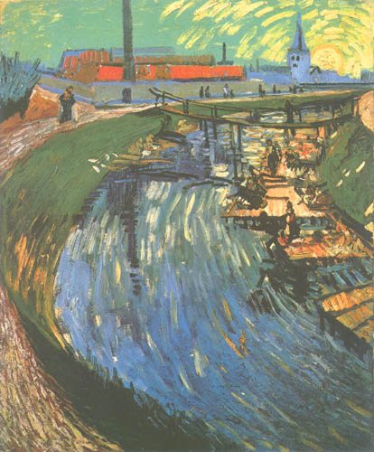 Der Kanal La Roubine du Roi von Vincent van Gogh