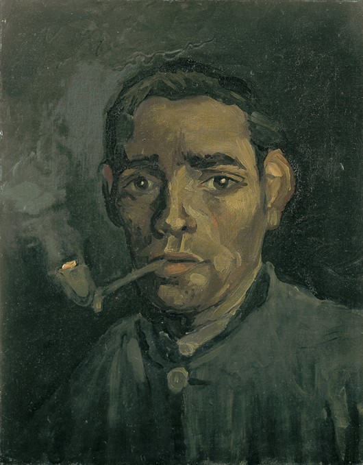 Kopf eines jungen Bauern mit Pfeife von Vincent van Gogh