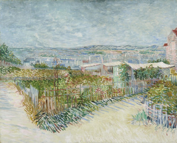 Montmartre: hinter der Moulin de la Galette von Vincent van Gogh