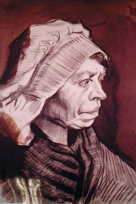 Portrait of a Woman (Head of a peasant woman with bonnet) von Vincent van Gogh