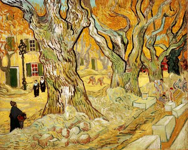 Roadworks at Saint-Remy von Vincent van Gogh