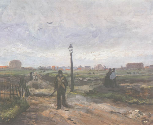 Am Stadtrand von Paris von Vincent van Gogh