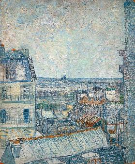 View from Vincent's room in the Rue Lepic 1887