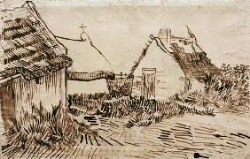V.v.Gogh, Cottages, Saintes-Maries/Draw.