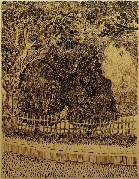 V.van Gogh, Park with Fence /Draw./1888