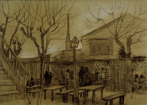Van Gogh, Guinguette / Draw./ 1887 von Vincent van Gogh