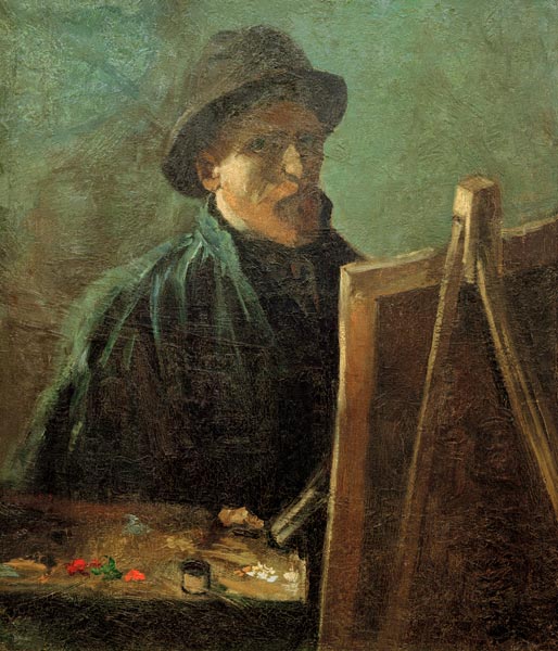 Self-Portrait at Easel von Vincent van Gogh