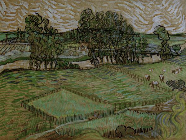 v.Gogh, The Oise at Auvers / 1890 von Vincent van Gogh