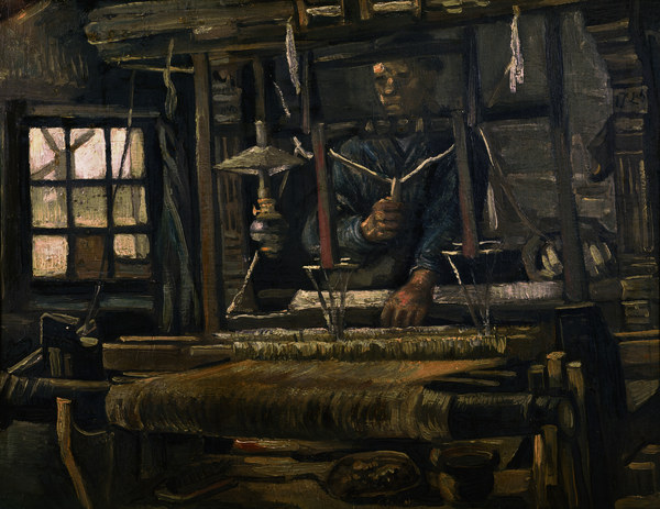 V.van Gogh, Weaver Seen fr.Front / Ptg. von Vincent van Gogh