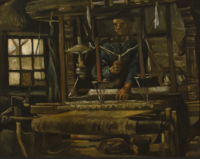 Weber vor geschlossenem Fenster von Vincent van Gogh